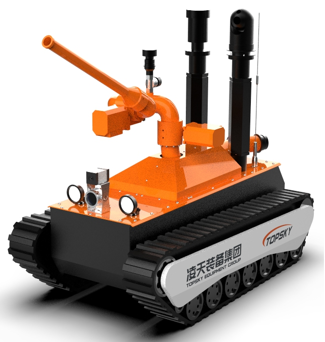 消防干粉滅火機器人【電動】 （第3代，語音控制+輕量化+干粉滅火）