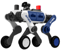 治安巡邏輪足機(jī)器狗（輪足，集成一體式遙控器+對(duì)講照明+警示燈+自主跟隨）