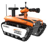 防爆消防滅火偵察機(jī)器人（D6中型，全功能款，雙向語(yǔ)音對(duì)講+語(yǔ)音控制+漏電探測(cè)+火焰識(shí)別+自主跟隨+半自住行走）