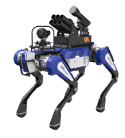反恐防暴四足機(jī)器狗 （大狗，點(diǎn)足）【集成一體式遙控器+38mm六連發(fā)射器+捕捉網(wǎng)發(fā)射器+雙光三軸增穩(wěn)云臺(tái)】